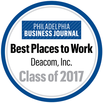 Press Release: Deacom, Inc. Named Best Place to Work in Philadelphia Area
