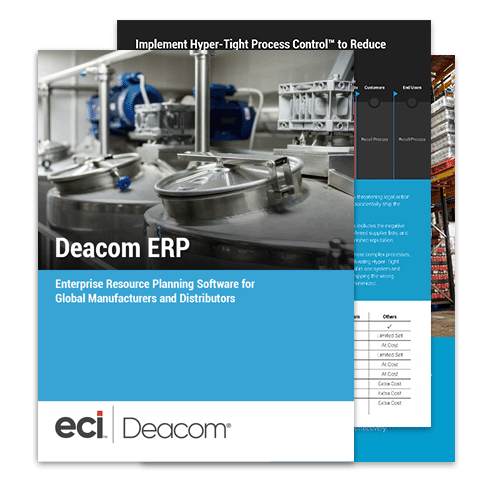 Deacom ERP - Enterprise Resource Planning for Global Manufacturers and Distributors